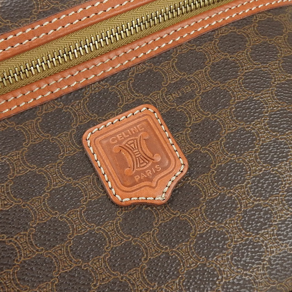 CELINE Brown Leather Vanity Bag - Picture 5 of 11